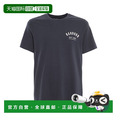 Barbour 男士T恤 MTS0502NY31 SS2023 蓝色 Preppy T-shirt in bl