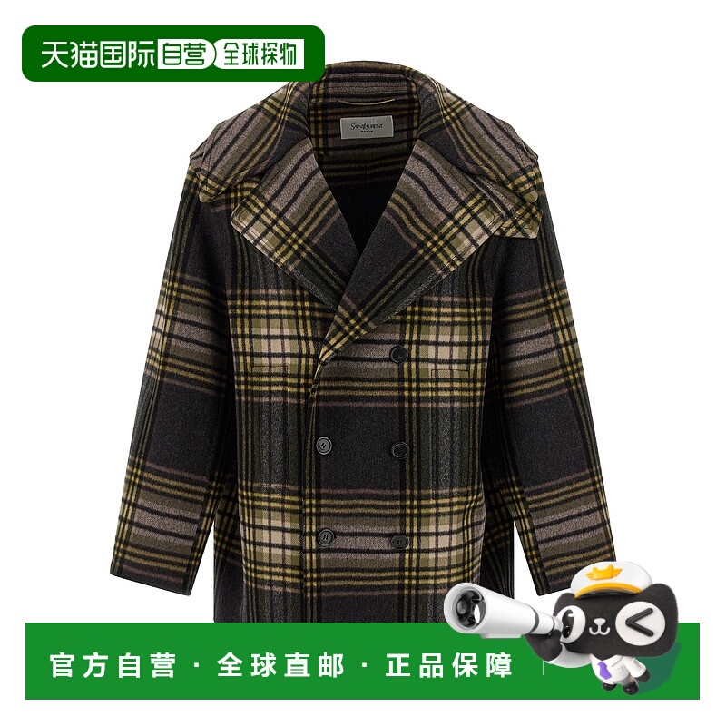 1h可退 潮奢 Saint Laurent 圣罗兰 女士 大衣 838047Y3J68羊毛