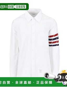 THOM BROWNE 男士衬衫 MWL374CF0672100 AW2024 白色