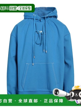 1h可退 潮奢 ADER Error 男士 连帽运动衫 blue蓝色 舒适时尚卫衣