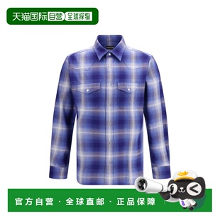 1h可退 潮奢 Tom Ford 汤姆 福特 男士 格纹衬衫 HDS001FMC305UUC