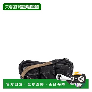 1h可退 潮奢 Diesel 迪赛 男士 黑色 Multi-Pkts X 单肩包 X10220