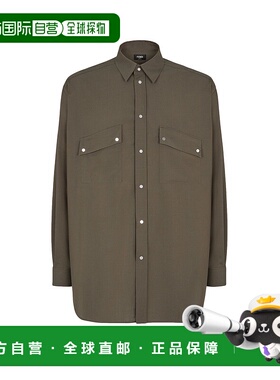 FENDI 男士夹克 FW1319ASCHF03NT SS2025 绿色 Wool shirt