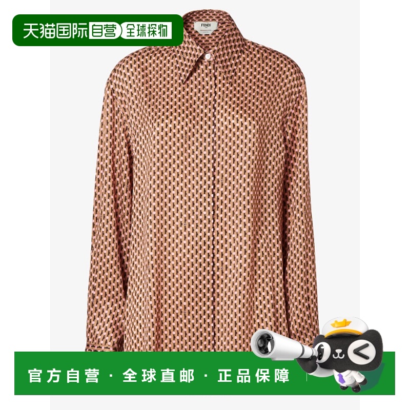 1h可退 FENDI 女士衬衫 FS8293AVJ2F1TRM AW2025 棕色