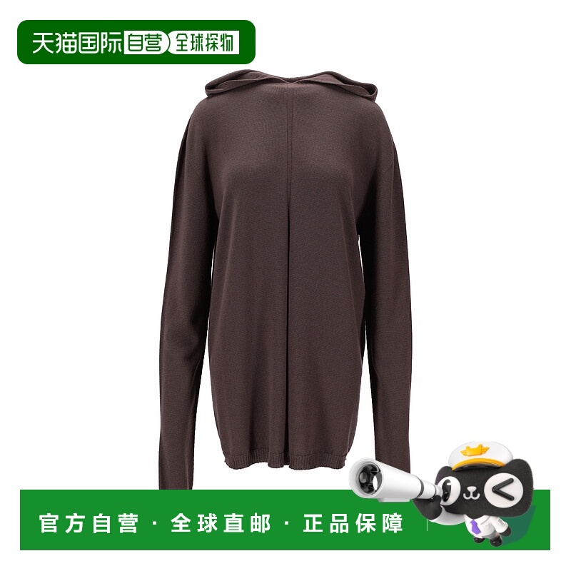 1h可退 RICK OWENS 女士卫衣 RP02E4613M78 AW2025 深棕色 长袖连