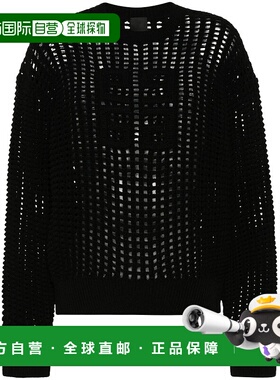 GIVENCHY 女士针织衫 BW90RF4ZN0001 AW2024 黑色 4G羊毛羊绒毛衣