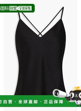 1h可退 潮奢 THEORY 希尔瑞 女士 亚麻混纺斜纹布吊带背心 O04035