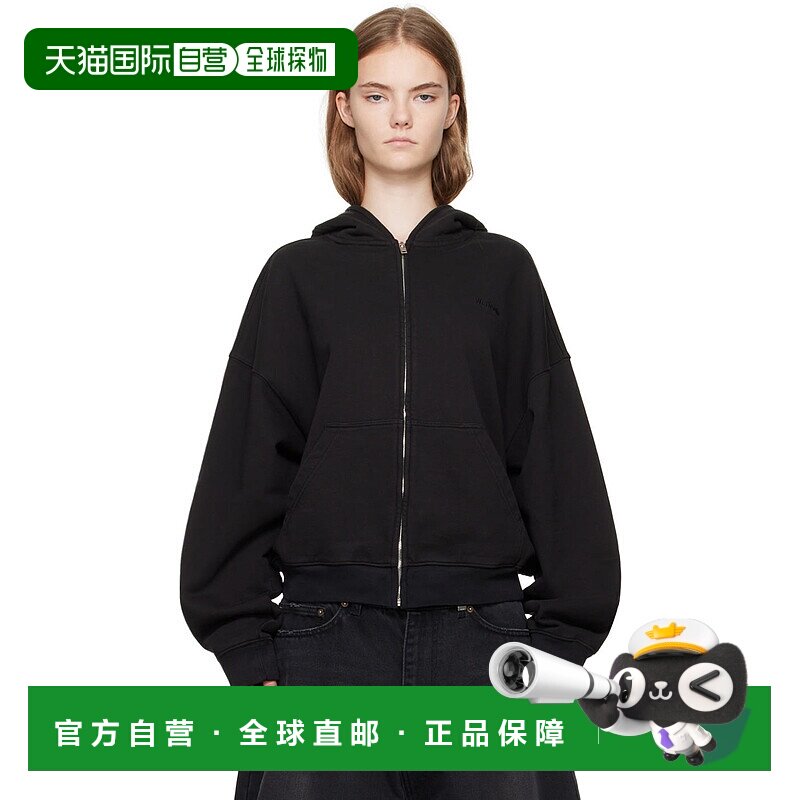 1h可退 潮奢 We11Done 女士 黑色 Cap 连帽衫 WDTJ224853U