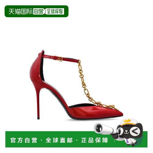 BALMAIN 女士高跟鞋 FN1UA152LPAT3GO CO 红色 Sync漆皮细高跟鞋