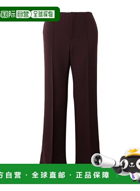 CHLOÉ 女士休闲裤 CH24WPA0214326H AW2024 黑色 褶饰休闲裤