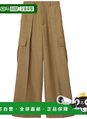 BURBERRY 女士休闲裤 8094944 AW2024 浅棕色 Burberry Wide-Leg