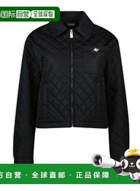 1h可退 潮奢 versace 范思哲 女士 黑色绗缝夹克 10182271A13519