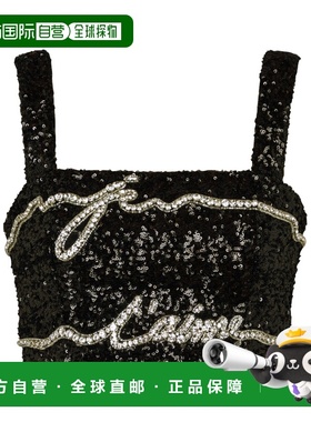 BALMAIN 女士背心吊带 EF1AA385PC70EAW SS2025 黑色性感