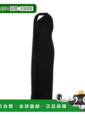 LOEWE 女士连衣裙 S359Y09XB7BLACK AW2023 黑色 Black satin lon