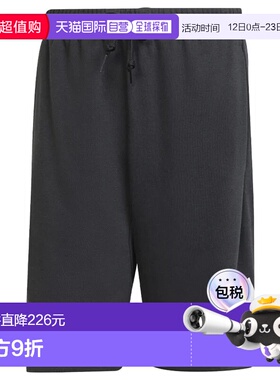 ADIDAS 男士短裤 JE8956NERO CO 黑色 PANTALONCINO UOMO LOGO