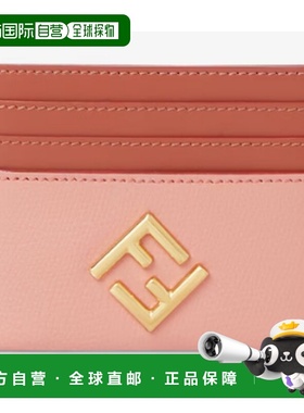 FENDI 男士卡包 8M0445ALV4F1TWI AW2025 粉红色 FF Diamonds卡夹