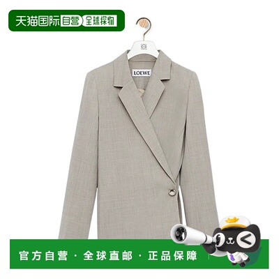 LOEWE 女士西服 S359Y03XA22863 AW2025 灰色 羊毛夹克外套西装