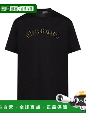 VERSACE 男士T恤 10106461A077111B000 AW2023 黑色短袖范思哲