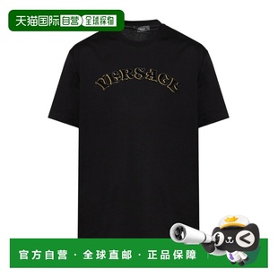 AW2023 VERSACE 10106461A077111B000 T恤 黑色 男士
