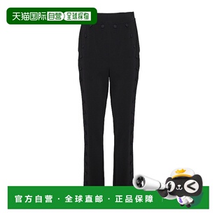 030455240555 女士休闲裤 AW2022 黑色 1h可退 Crêpe MOSCHINO