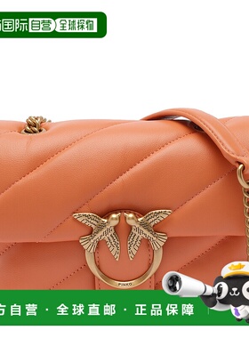 PINKO 女士单肩包 100039A0F2A57Q SS2025 橙色斜挎包手提包