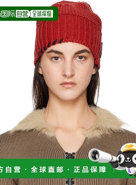 1h可退 潮奢 Andersson Bell 女士 红色 Milano 毛线帽 aaa419m