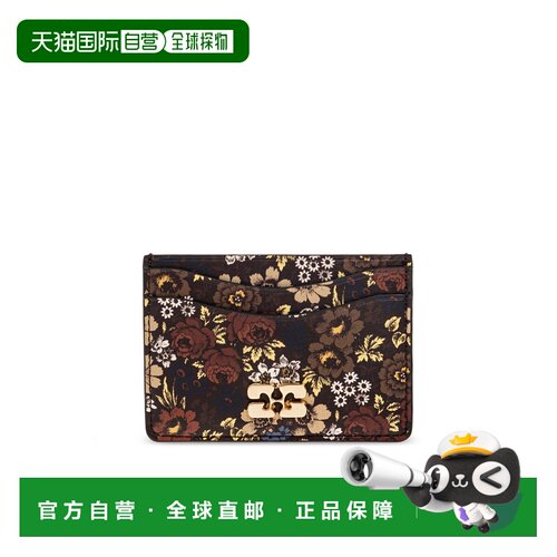GANNI 女士卡包 B30103731180400B AW2026 棕色 Card case with f