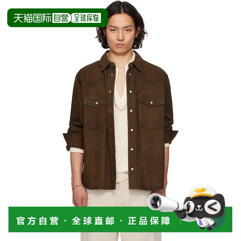 1h可退 潮奢 Isabel Marant 伊莎贝尔 玛兰 男士 棕色 Adrian 衬