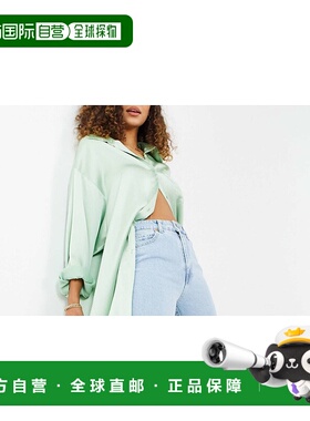 1h可退 潮奢 Stradivarius 斯特拉迪瓦里斯 女士 开衩下摆直筒漂