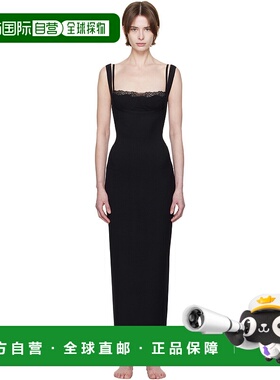 1h可退 潮奢 SKIMS 女士 黑色 Soft Lounge Lace Tank 连衣裙 DRM
