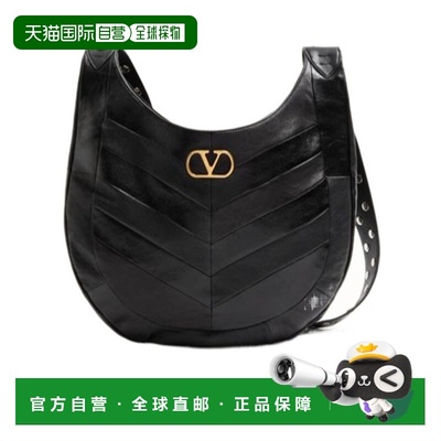 VALENTINO 女士单肩包 WB0S29GHA0NO CO 黑色 Hoboho 流浪汉包