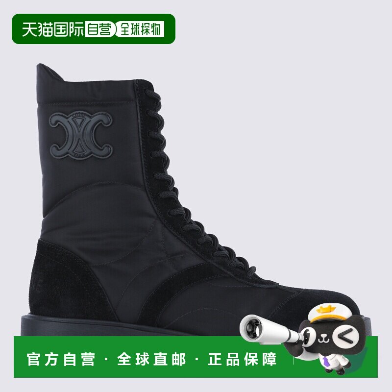 1h可退 CELINE 女士靴子 365115243C38NO AW2025 黑色高跟厚底鞋图片