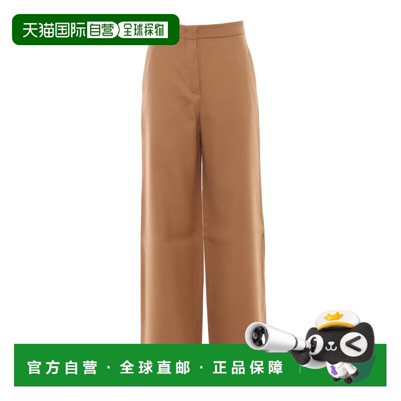 MAX MARA STUDIO 女士休闲裤 2516131131600006TAWNY阔腿裤直筒裤
