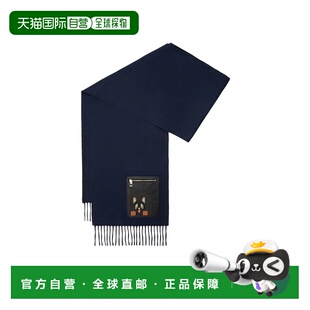 LOEWE 女士围巾 FSA4SS1W095190 CO 蓝色 羊毛和羊绒围巾罗意威