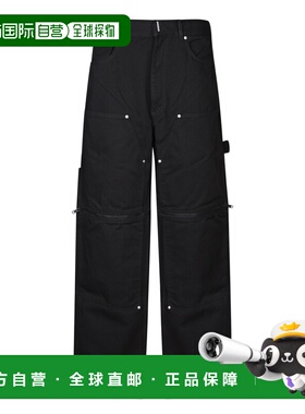 GIVENCHY 男士休闲裤 BM51BJ50KK001 SS2024 黑色 Cotton trouser
