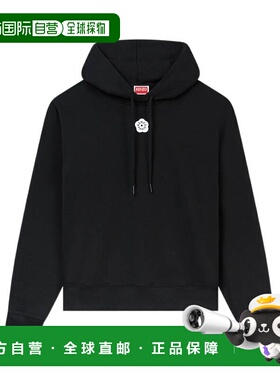 KENZO 女士卫衣 FF62HO2524MF99J AW2025 黑色 BOKE FLOWER 2.0 H