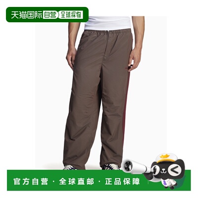 1h可退 ADIDAS 男士运动裤 JJ2930 SS2025 棕色 松紧腰运动裤