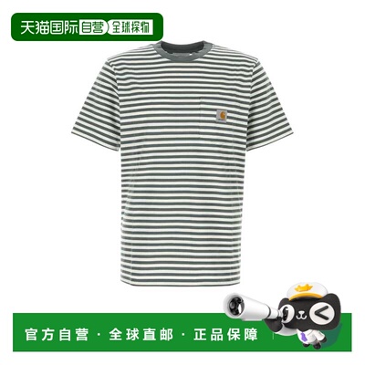 潮奢 CARHARTT WIP 男士 S/S Ezra 刺绣棉质口袋T恤 I0361793KWXX