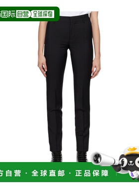 Ami Paris 女士休闲裤 FTR004WV0028WOOLTRICOTINEBLACK直筒裤