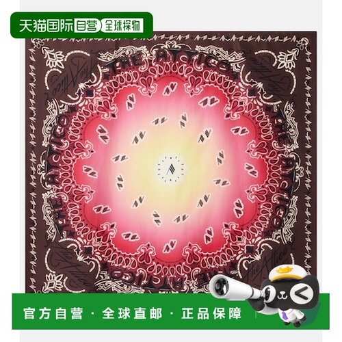 The Attico 女士 印花真丝围巾 colorful花色 舒适时尚
