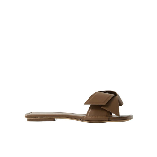 ACNE STUDIOS 女士凉鞋拖鞋 AW2022 AD0598CAMELBROWNBROWN