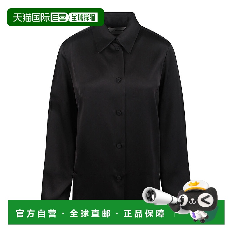 1h可退 JIL SANDER 女士衬衫 J04DL0103J651121 AW2024 黑色