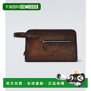 1h可退 潮奢 Berluti 伯尔鲁帝 男士 Morning Scritto 皮革化妆包