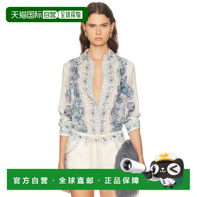 付款1h内可退 潮奢 ZIMMERMANN 女士 Wanderlust 系扣上衣 5853TR