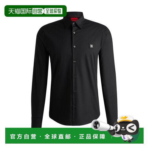 BOSS HUGO BOSS 男士衬衫 50505315001 AW2024 黑色