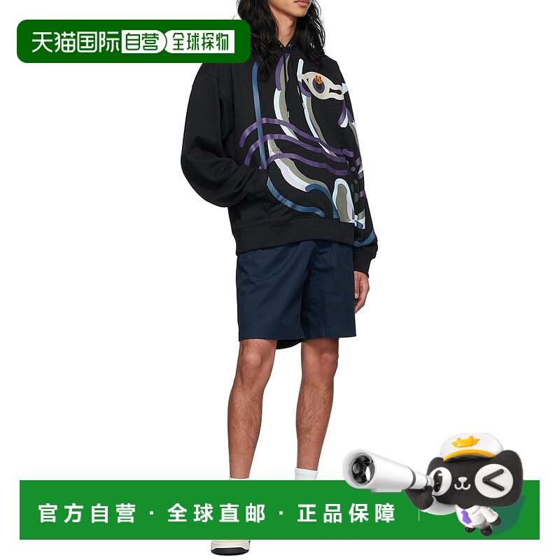 1h可退 KENZO 男士休闲裤 FC55SH5069CP77 SS2022 蓝色短裤