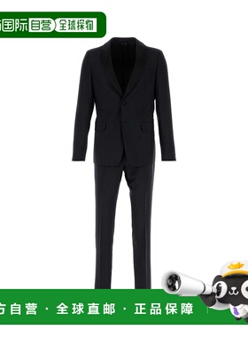 PRADA 男士休闲套装 UAF420S1521099F0AI7 SS2025 黑色外套裤子