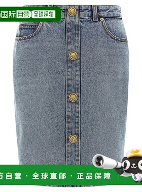 BALMAIN 女士半身裙 FF0LC267DF976AW AW2025 浅蓝色