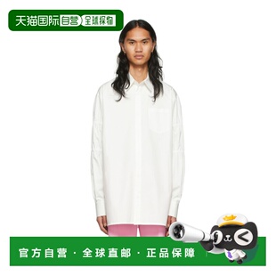 WDBL122141MWH 衬衫 SS2022 白色 WE11DONE 徽标衬衫 男士