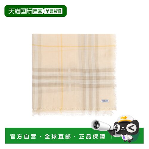 BURBERRY 男士围巾 8122691C5258CUSTARDBEIGE SS2026博柏利